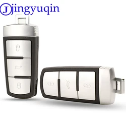 Jingyuqin Smart Shell Smart Remote Car Key Case Cover Style per VW Passat Magotan 3 pulsanti