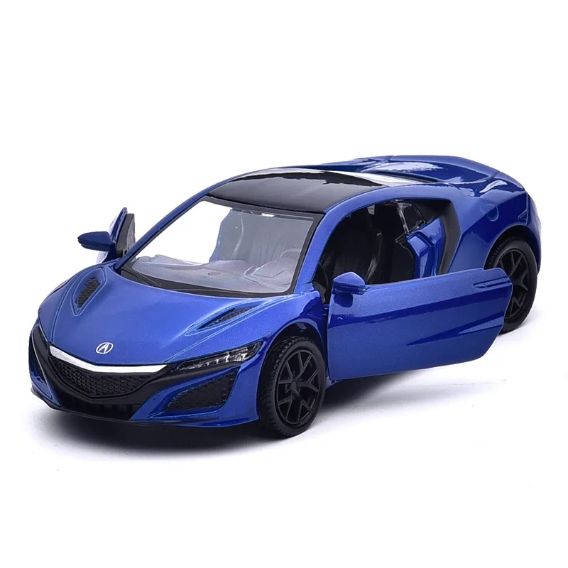 1/36 Honda Acura NSX Toy Car Model For Children RMZ CiTY 3\'\' Super Sport Vehicle Miniature Pull Back Collection Gift for Kid Boy