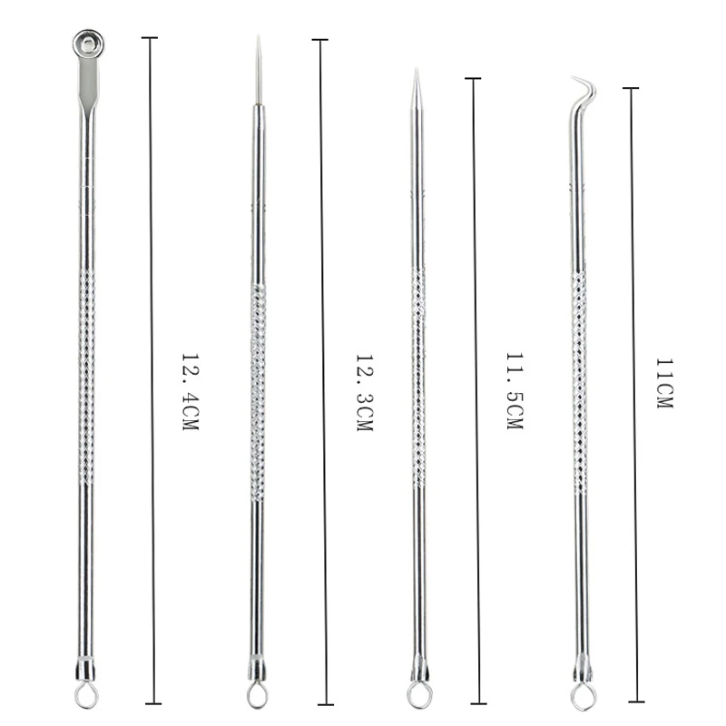 4ชิ้น Xiaomi เข็มสิวชุดหน้าแรกความงามเครื่องมือแต่งหน้า Beauty Salon Going สิว Going Blackhead หยิบสิวเข็ม