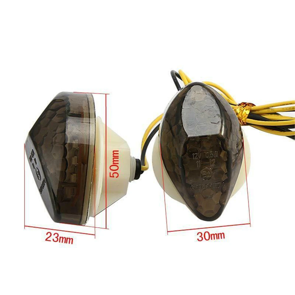 Universal 2Pcs Motorcycle Led Turn Signal Indicator Light Lamp Bulb Blinker Flashers For Honda CBR 1000RR 600RR 2004-2007 05