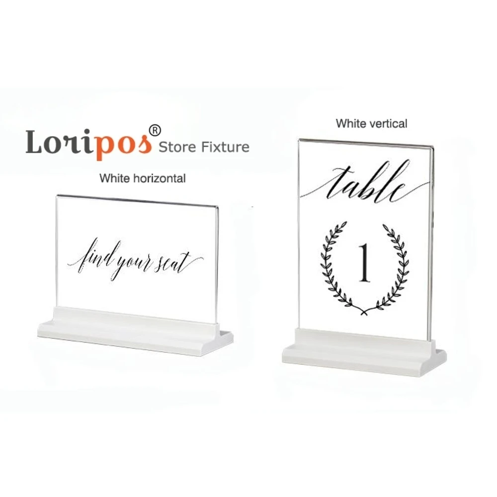 A6 A5 Acryl Display Stand Schreibtisch Regal Display Karte Stand Büro Business Stand Desktop Poster Halter