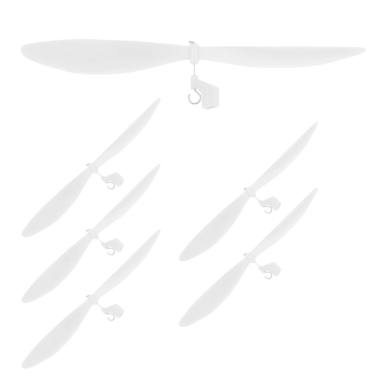 

6pcs Mini Propellers 18Cm Plastic Diy Aircraft Kit For Science Projects Lightweight High- Experiment Stem