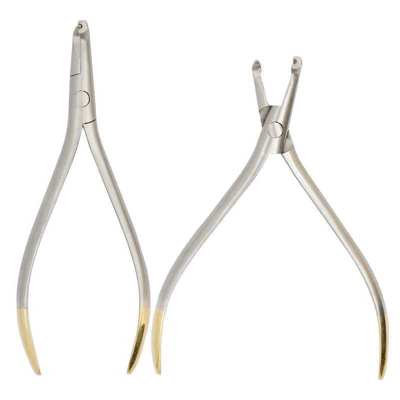 Szczypce do gięcia końcówek dentystycznych NiTi Ortodontyczny drut łukowy Kleszcze do gięcia na odległość Szczypce dentystyczne ze stali nierdzewnej