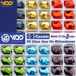 VDD Cosmic Multiple Colors Top Quality K9 Glass Sew On Rhinestones Crystal FlatBack Sewing Stones For DIY Clothes Decorations