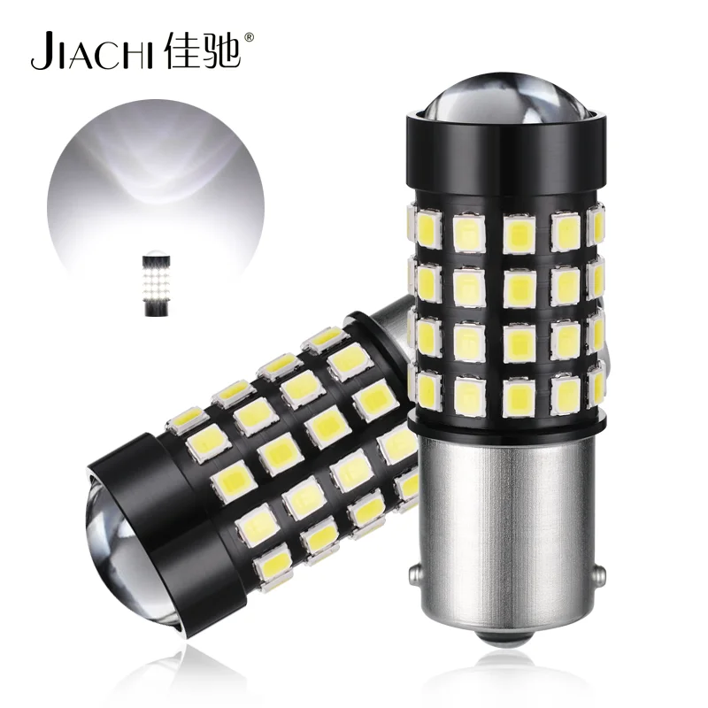 Jiachi 50pcs Wholesale 2835 54SMD S25 1156 BA15S P21W BAY15D PY21W Lamp T20 LED 7440 W21W W21/5W Led Bulb For Turn Signal Light