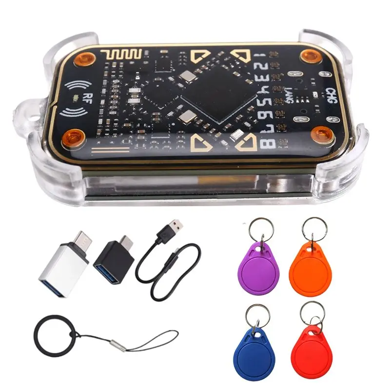 

[LXYA68Z!] RFID Smart Chip Emulator Reader Chameleon V3.0+ 2XUID/CUID Keychain 125K 13.56M ID IC Card Duplicator Tag Copyer