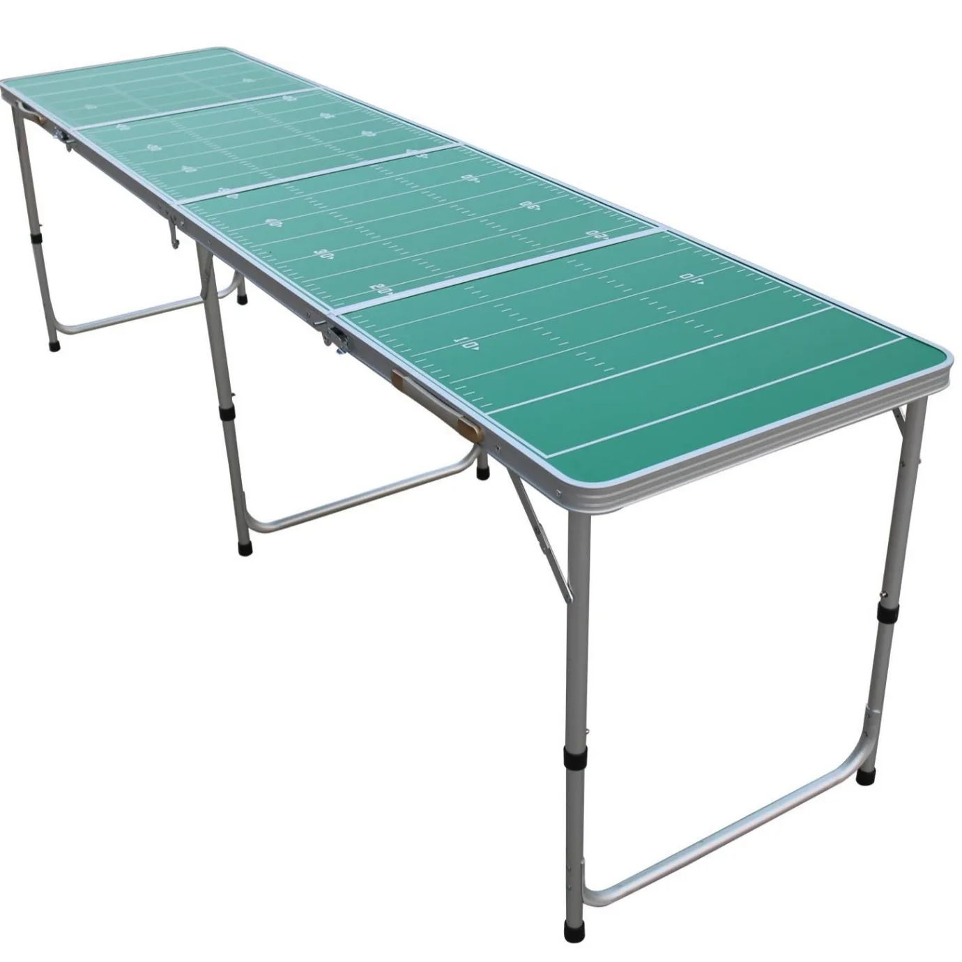 8ft Portable Folding Beer Pong Table Beer Game Table Outdoor Aluminum Foldable Picnic Beerpong Game Table