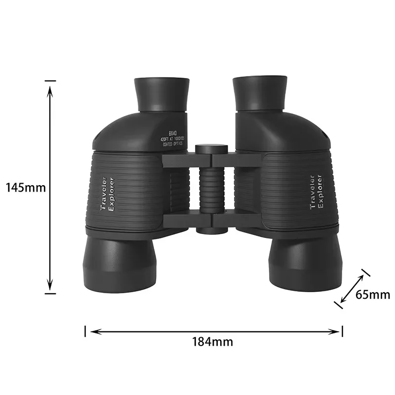 8X40 Auto-Focus High-Definition Wide-Field Binoculars with Coated Optics for Outdoor Travel Concerts Bird Watching
