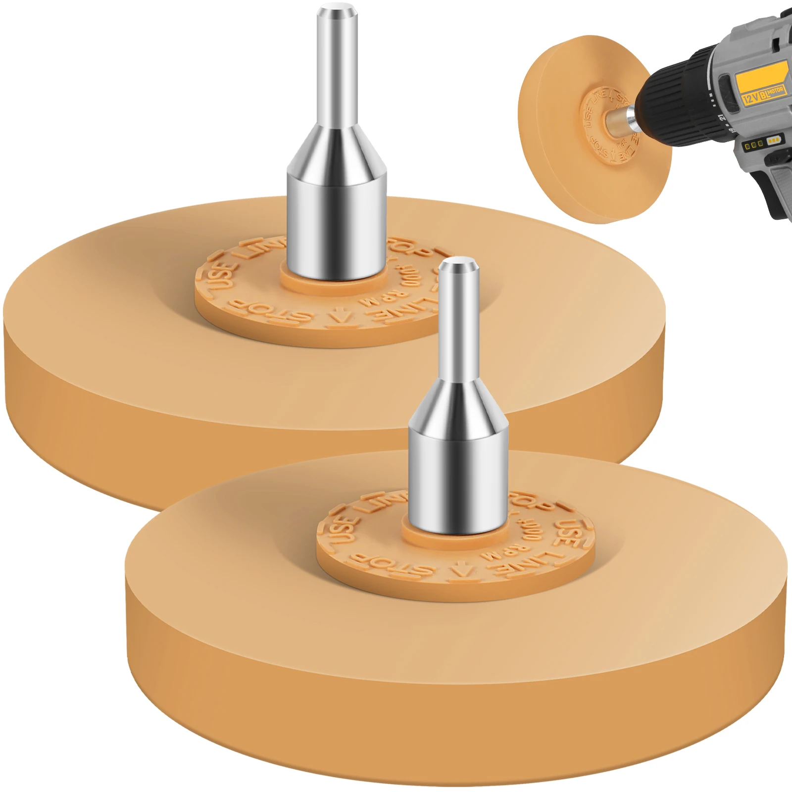 

2 шт., автомобильный ластик, колесо для удаления наклеек, резиновое колесо, гладкая электрическая дрель, адаптер для удаления краски, ремонт, инструменты для удаления резинового клея