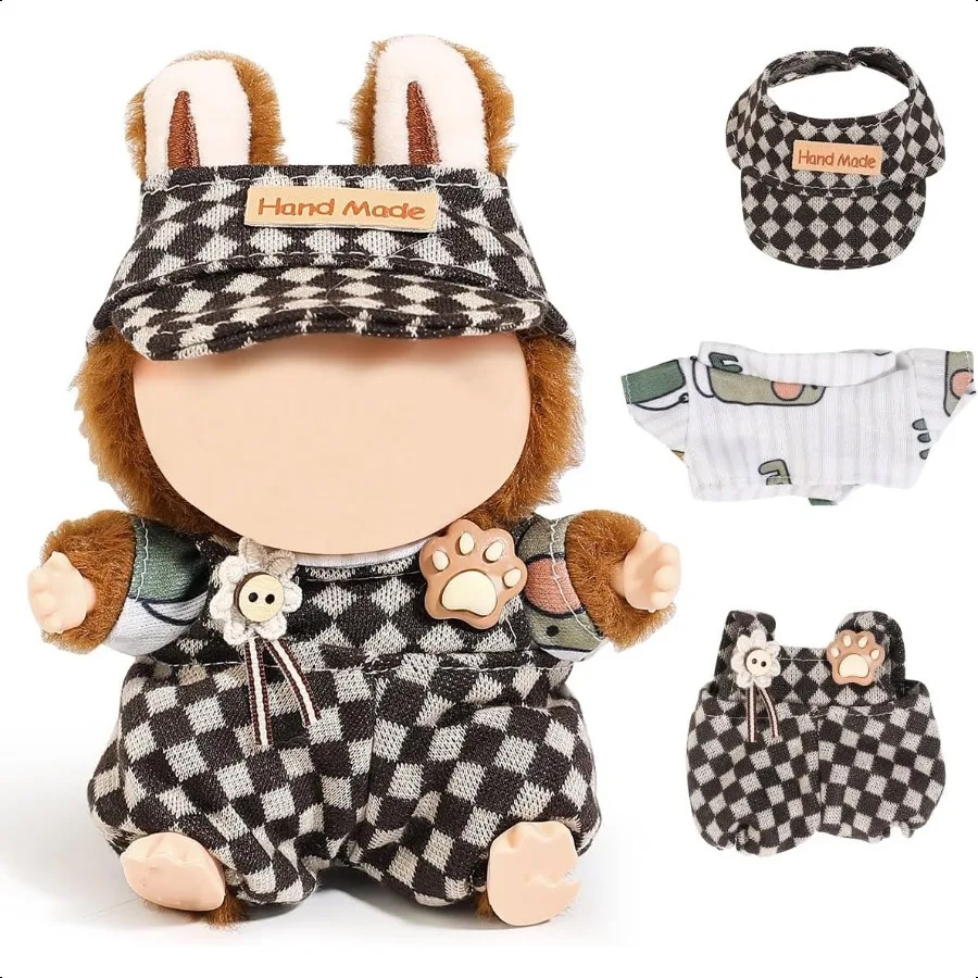 ラブブ用XMBYGYドール服2セット（17cm/15cmの立ち姿/座り姿ドール用）（ドールなし）アクセサリー、ドール用ドレス、衣装付属