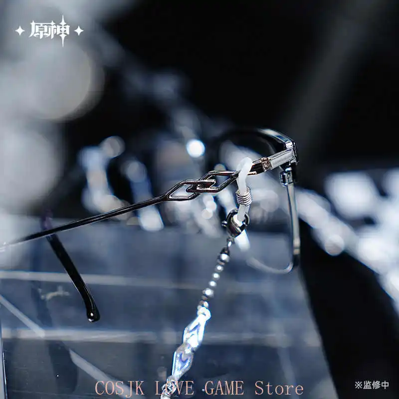 Mihoyo Game Genshin Impact Original II Capitano II Dottore Pantalone نظارات هدية صندوق تأثيري حلي أنيمي هدية مزخرفة