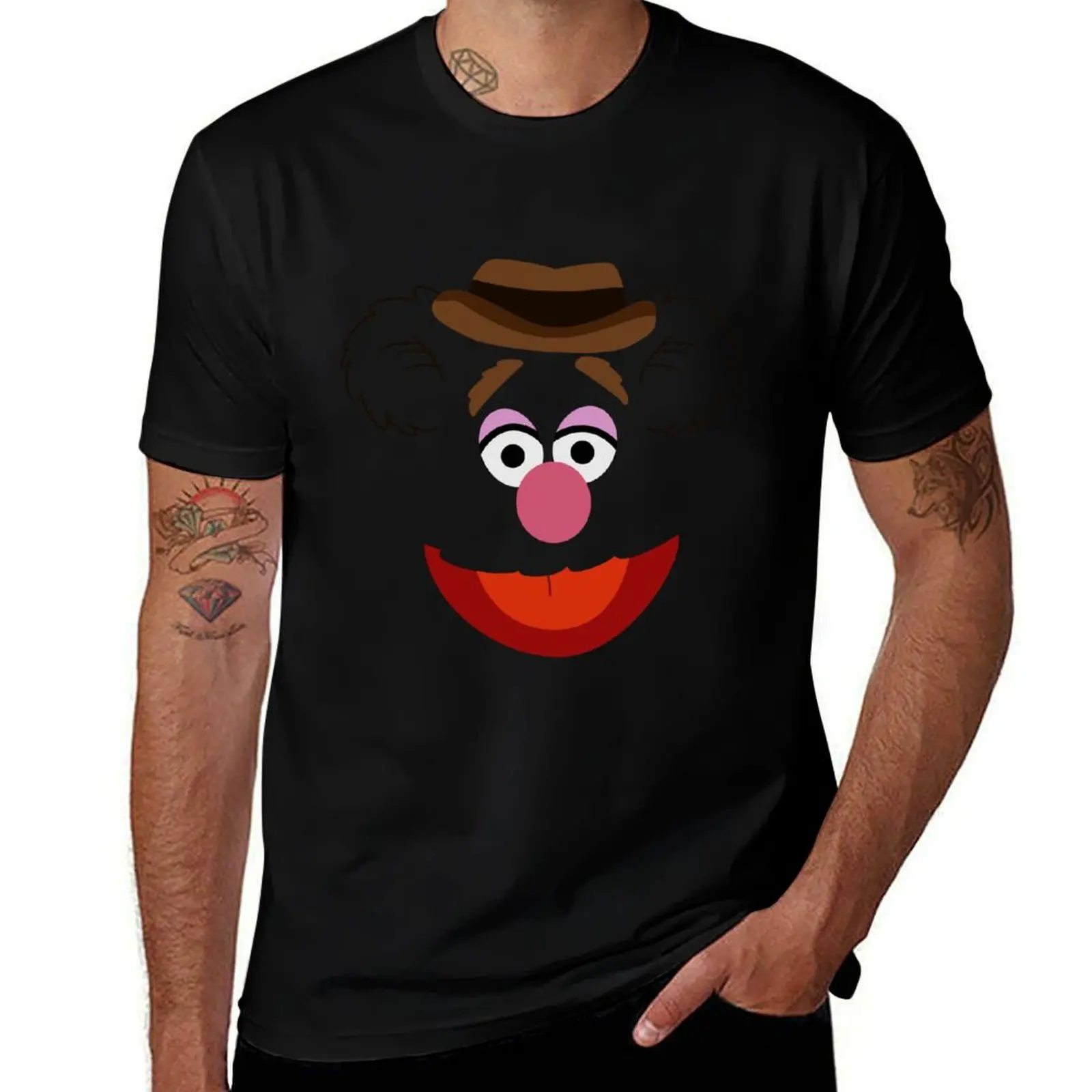 Fozzie Bear T-Shirt football t shirt cotton graphic tees summer tops valentines boutique clothes Men's t-shirts