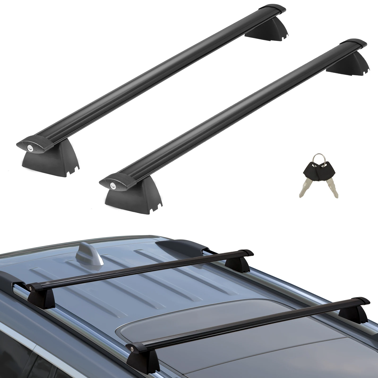 Thule Succebuy Roof Rack Cross Bars, Compatible with 2011-2021 Jeep Grand