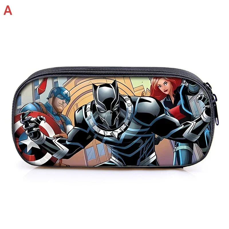 مقلمة ديزني مارفل هيروز أنيمي تشيلدرن المحمولة أفنجرز فيلم الكرتون الطباعة طالب اللوازم المدرسية تخزين القلم حقيبة