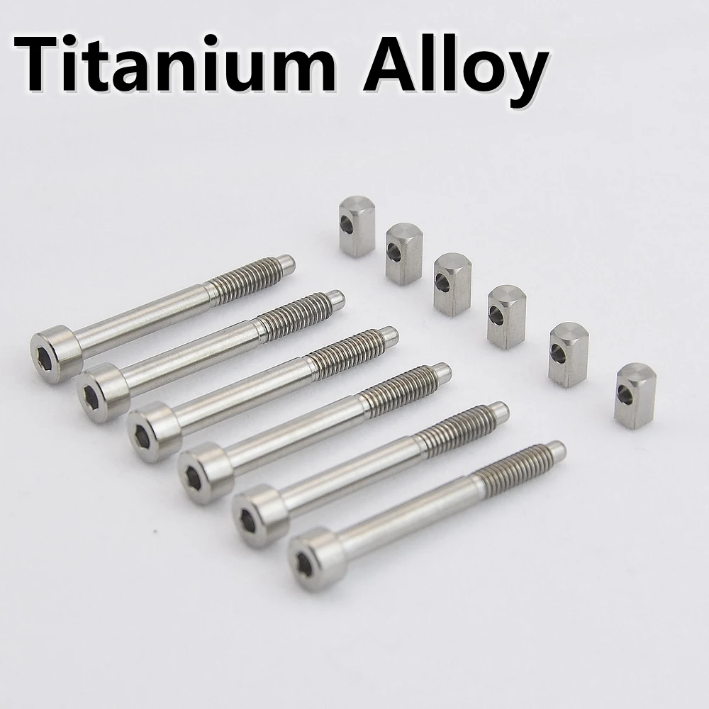 Titanium Alloy String Lock Screws /Saddle Insert Blocks for FR Special Guitar Bridge
