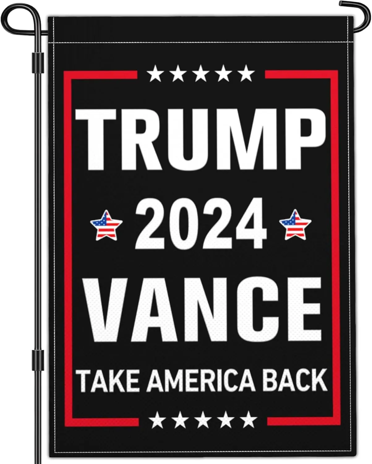 NASIAN Trump Vance 2024 Garden Flag Small Trump 2024 Yard Signs Garden Flag Take America Back Garden Flag 12x18 Double Sided Out