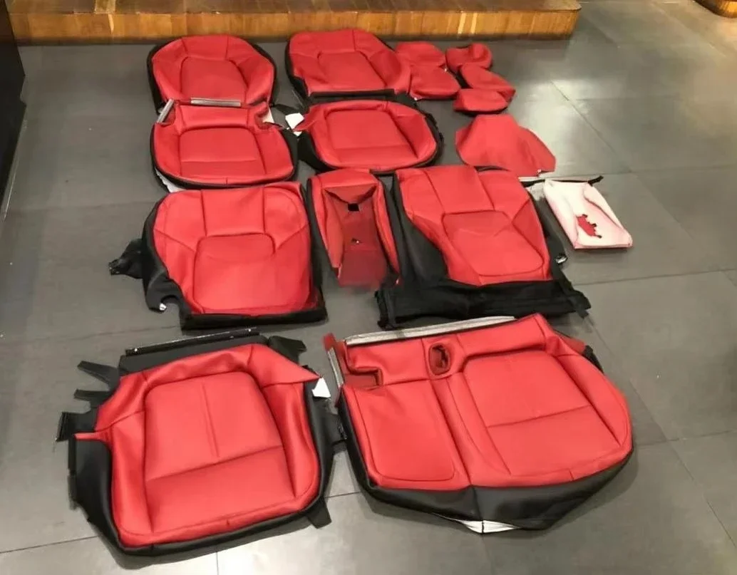 Universal Soft Leather for Car Seat Covers Front & Rear - Non-Slip & Comfortable Driving Experience