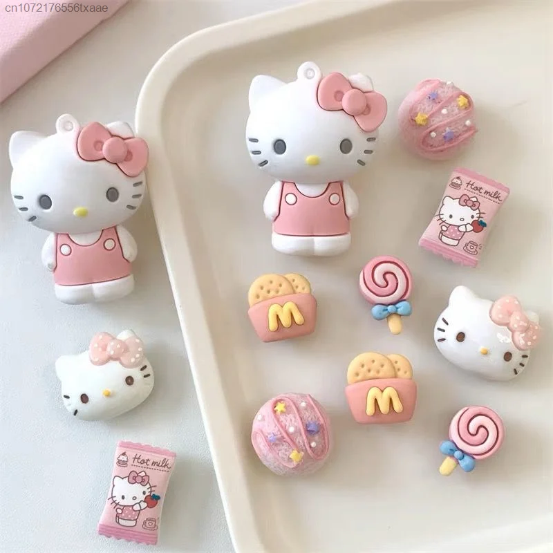 Sanrio Hello Kitty Cute Cartoon Shoe Buckles Kuromi Melody Shoes Accessories DIY 12 Pieces Set Aesthetic Decoration Kawaii Gifts