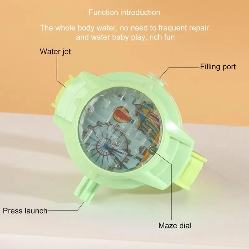 Water Soaker Toys Children's Water Squirter Soaker Toy Watch Multi-Functional Water Game Fighting Play For Beach Park Garden