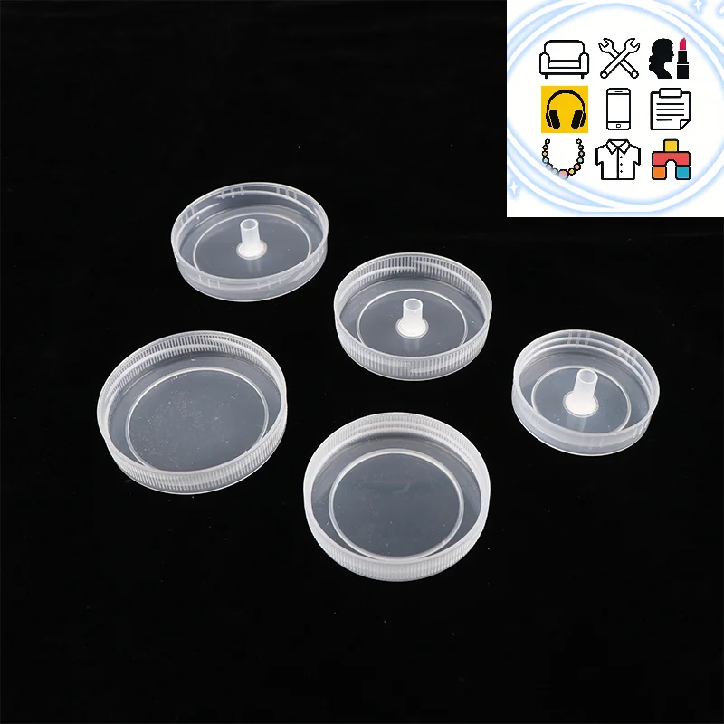10 قطعة قطر 53/63/70 مللي متر زراعة الأنسجة غطاء زجاجة مقاومة الفطريات زجاجة غطاء محكم تنفس غطاء خاص قبعات الثقافة #1