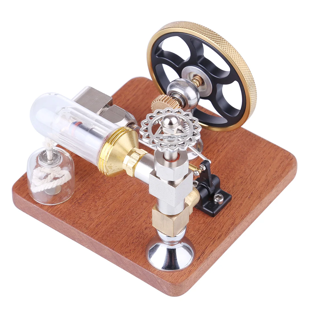 

Adjustable Speed Stirling Engine Model with Vertical Flywheel Physics Steam Power Science Experiment Engine Toy Men's Gift