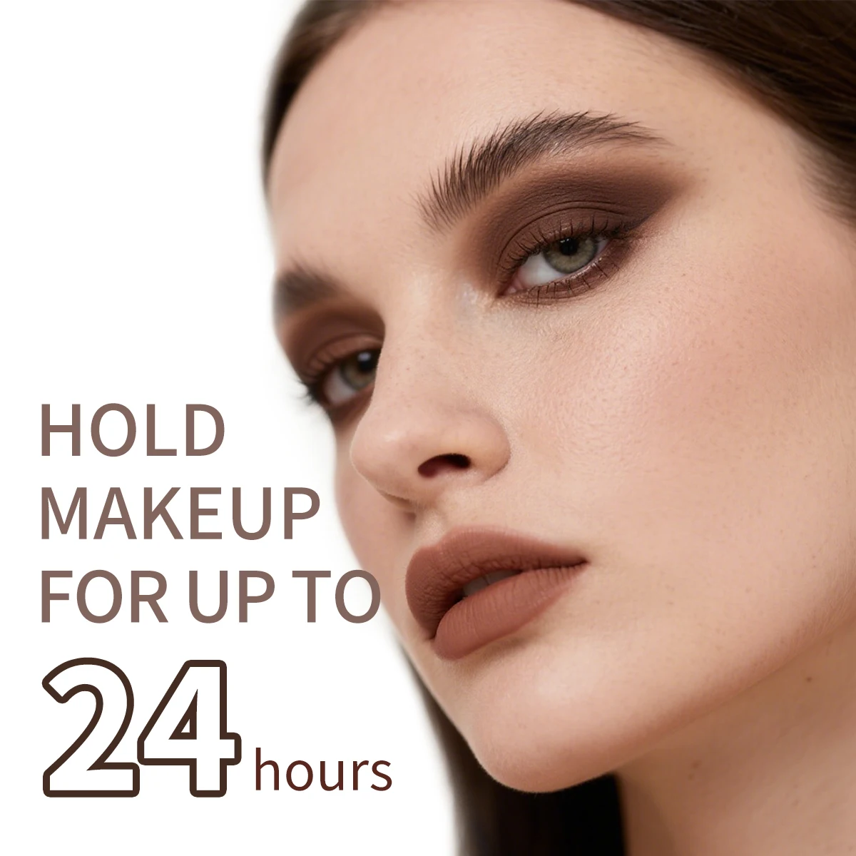 Set di palette di ombretti gotici marroni fumosi opachi: con ombretti monocolore in seta brillante, portatili e di lunga durata.