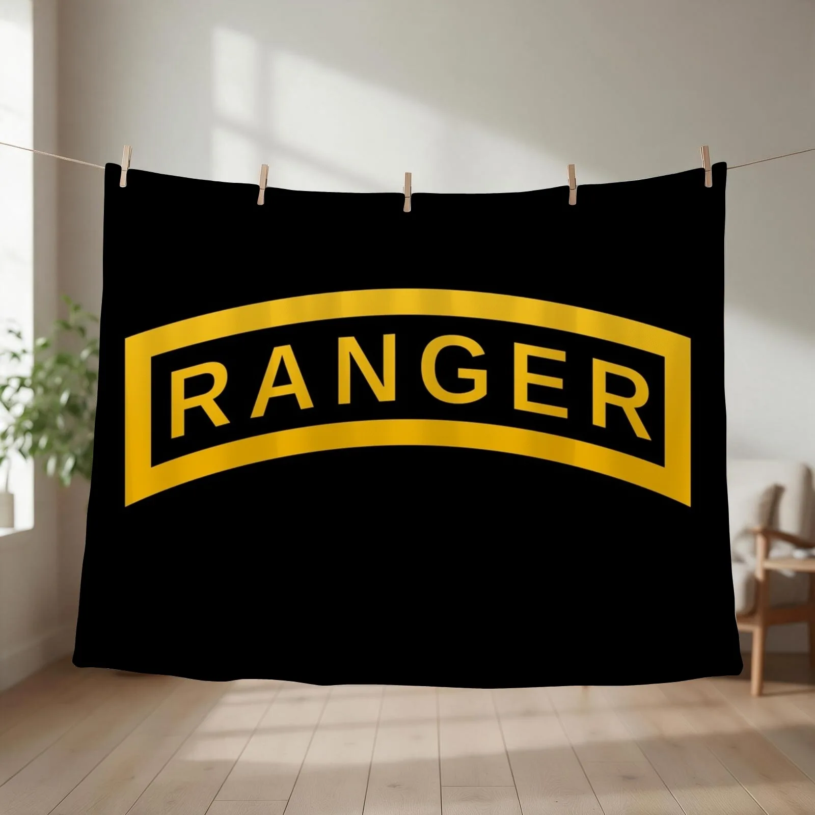 Ranger Tab United States Throw Blanket couch cozy soft plush fuzzy picnic outdoor blanket
