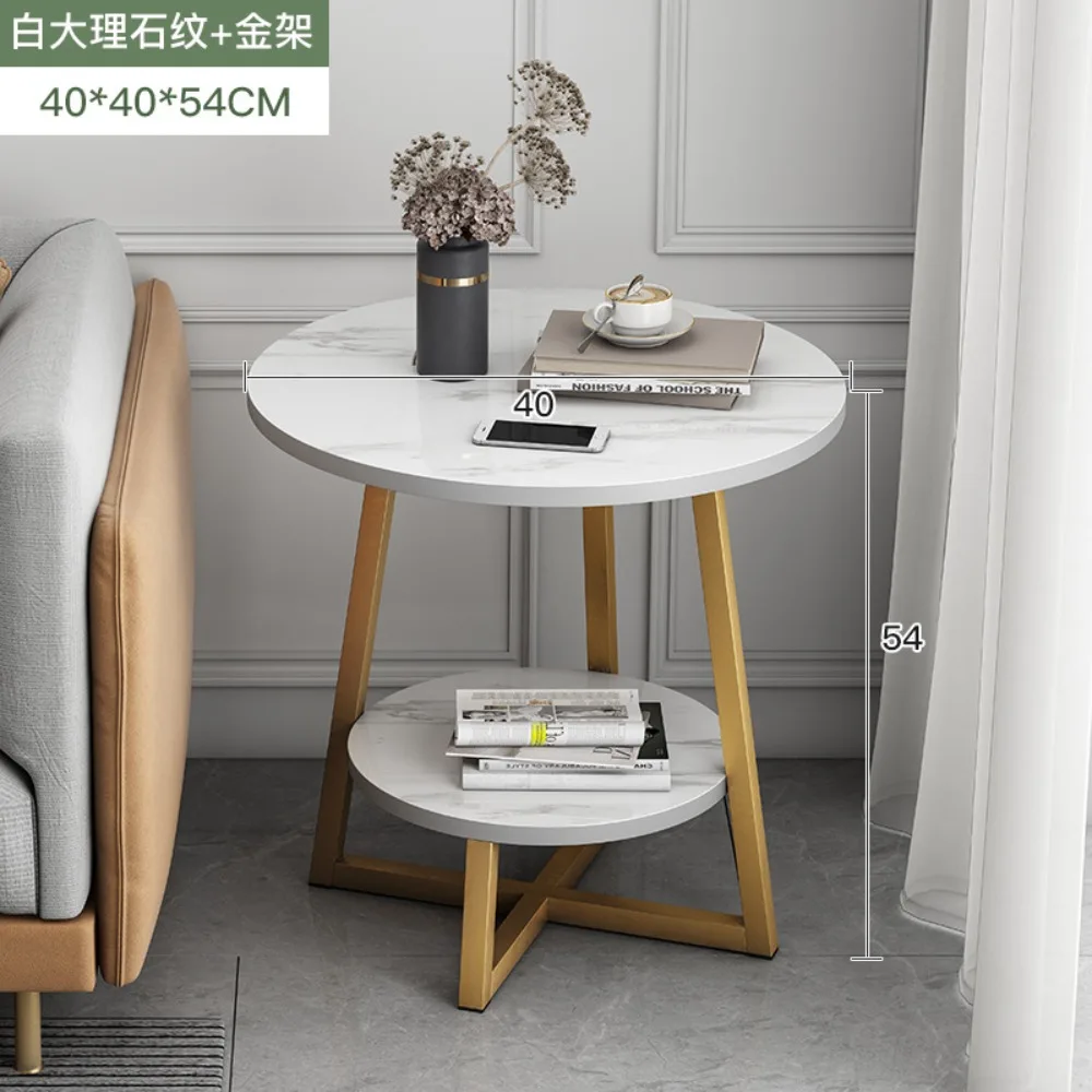 

Современный чайный столик в скандинавском стиле из нержавеющей стали, круглый металлический золотой роскошный центральный мраморный журнальный столик