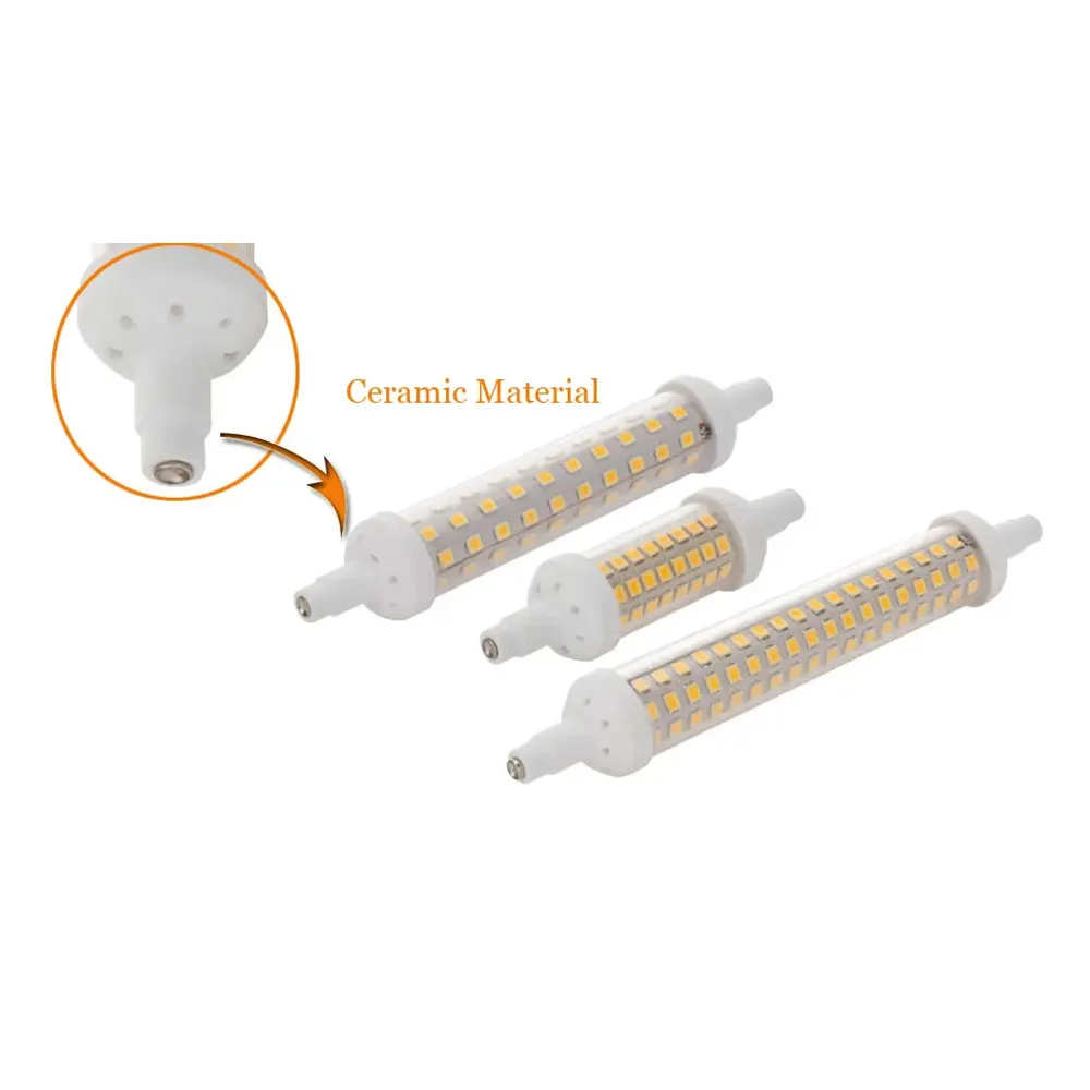 Dimmable R7s Led Bulb Corn Light 20w Flood Light 10w Warm White 220v White Ceramic 15w 6000k Bulbs 78mm Halogen Bulb Replacement