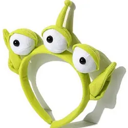 Green Headband Alien Cosplay Costume Accessories Anime Three-eyes Monster Hair Bands Cute Funny Cartoon Hairbands Girl Women