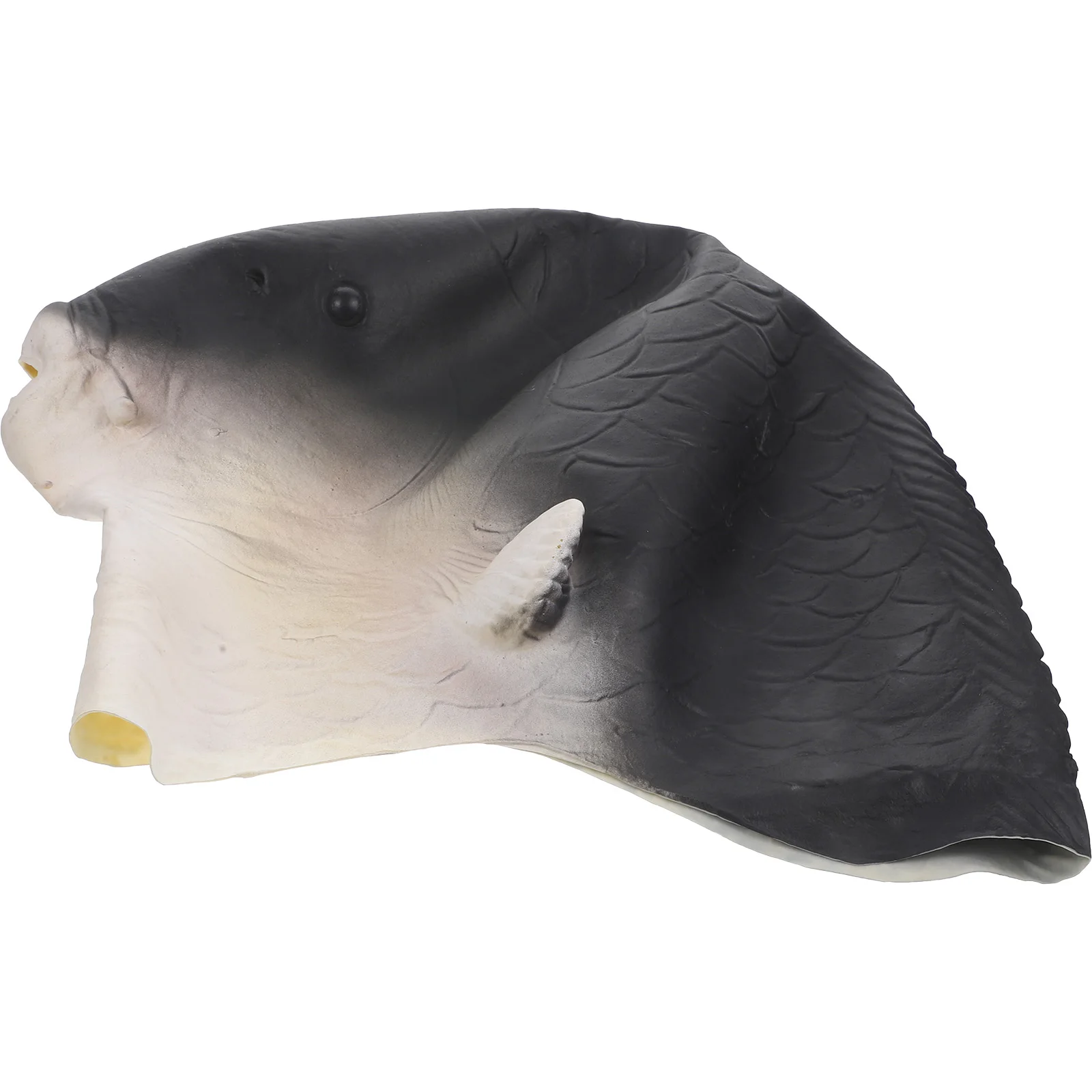 

Head Cover Carp Headgear Photo Prop Halloween Cosplay Black Gold Fish Outdoor Party Supplies Lightweight Realistic