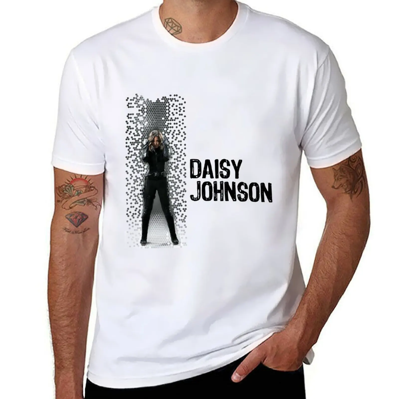 

Digital Pixels Daisy Johnson AKA Quake T-Shirt t shirts for man graphic funny man t shirt heavy cotton T-Shirt