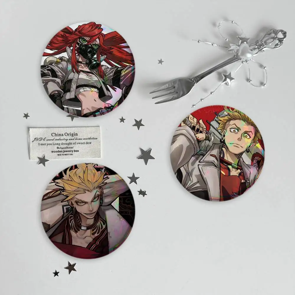 A-Anime GACHIAKUTA Brooches Cartoon Badge Pins Backpack Hat Accessories Friend Gift