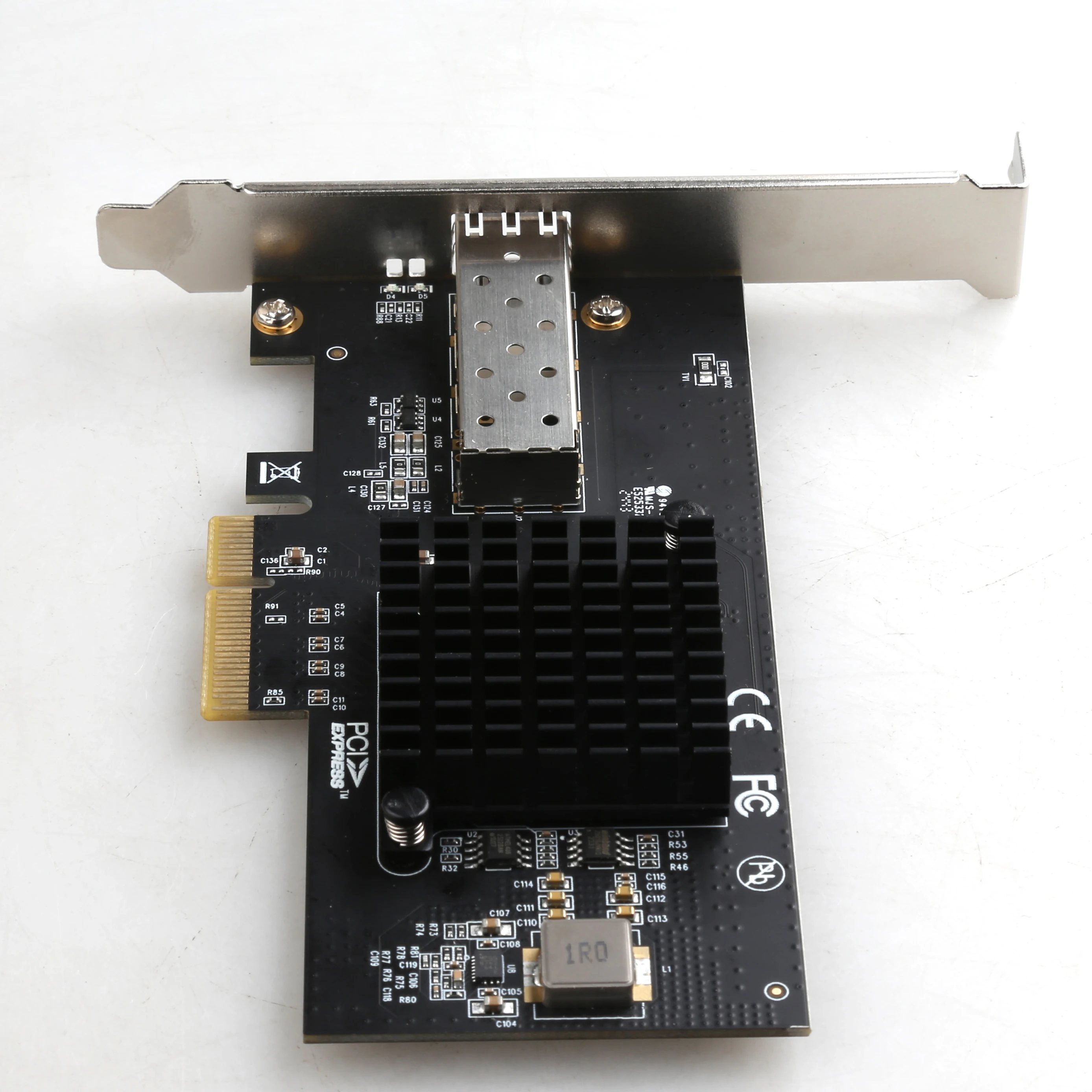 1포트 10G 오픈 SFP 네트워크 어댑터 PCIe X4 카드 PCIe4X 10G 단일 포트 랜 카드 인텔/82599EN/X520