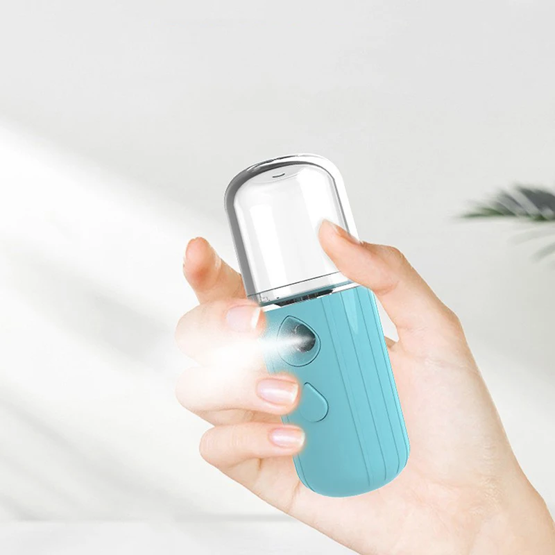 30ML Mini Nano Mist Gezichtssproeier Luchtbevochtiger USB Oplaadbare Vernevelaar Gezicht Hydraterende Schoonheid Instrumenten Huidverzorging Gereedschap