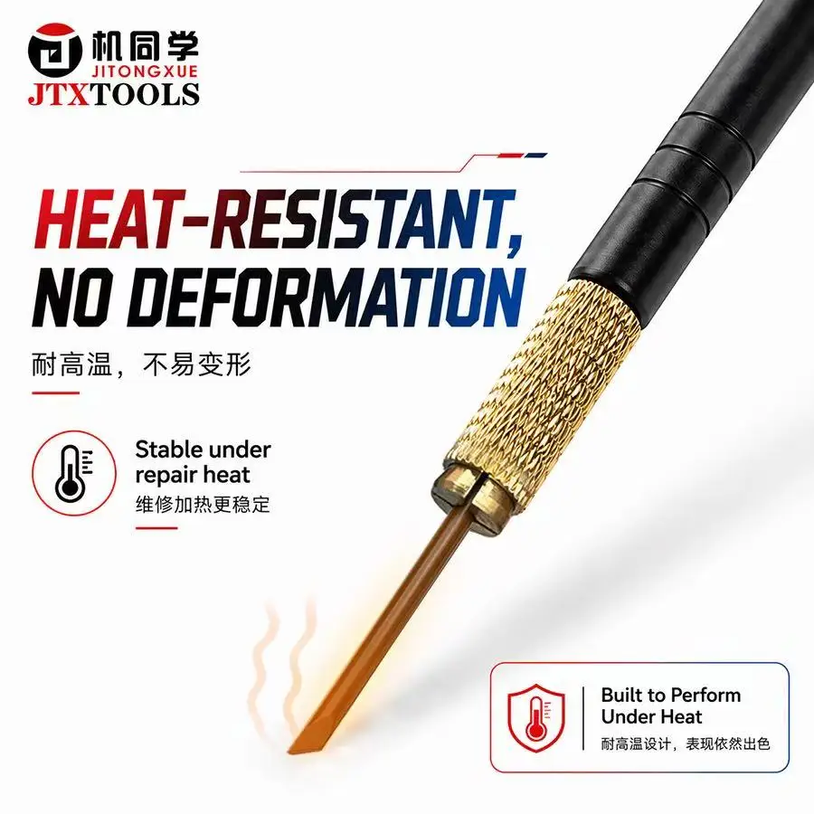 JTX CK-1 CPU-Specific Adhesive Removal Blade: Precision Angled Design, Heat-Resistant and Non-Deforming, Safe for Chips.