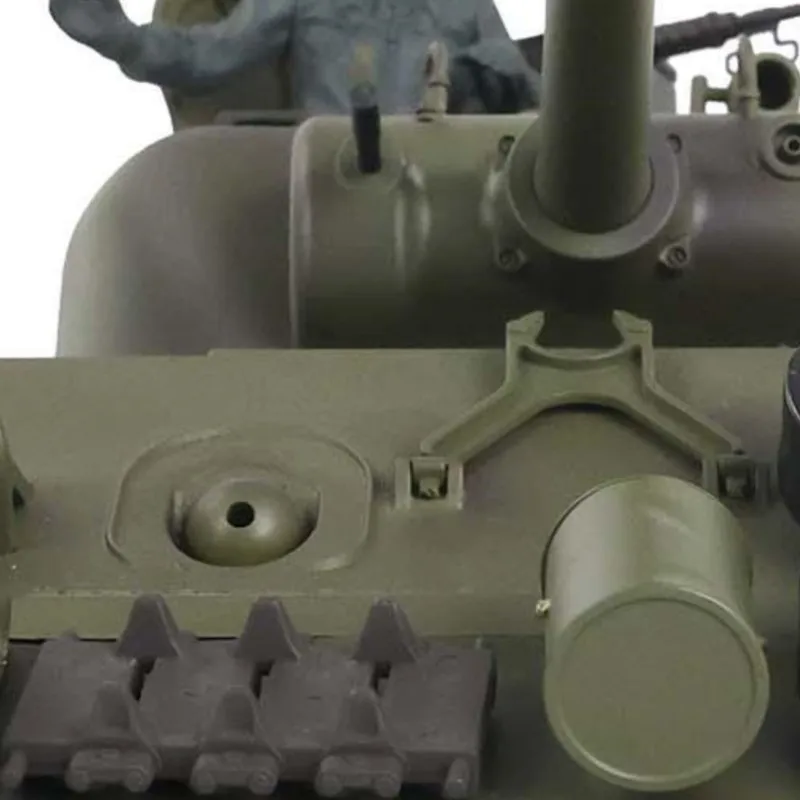 헹롱 1/16 스케일 맞춤형 7.0 M4A3 셔먼 무선 조종 탱크 모델 3898 배럴 리코일 360 °   금속 장난감 TH17682