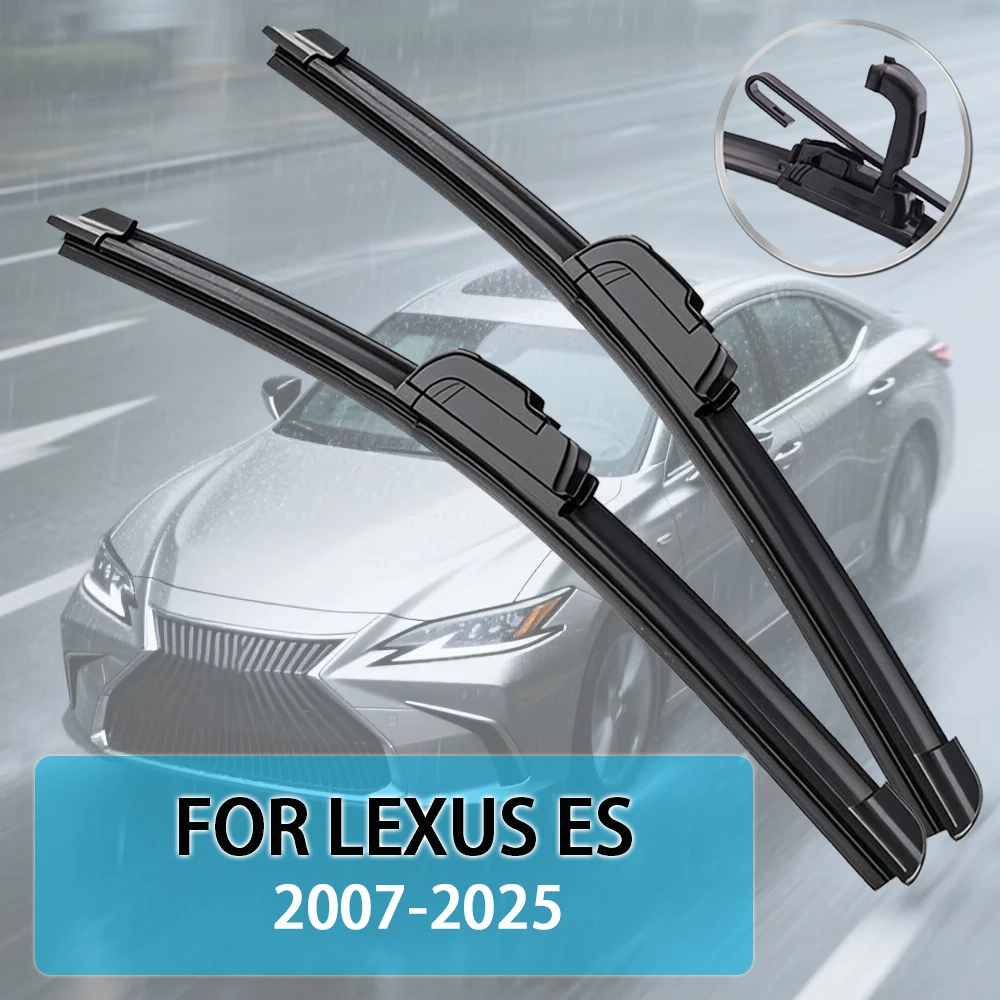 

For LEXUS ES (250 300 350) 2001-2005&2007-2025 Car Wiper Blade Front Wipers Fit U Hook Arm Windscreen Auto Wiper Blades