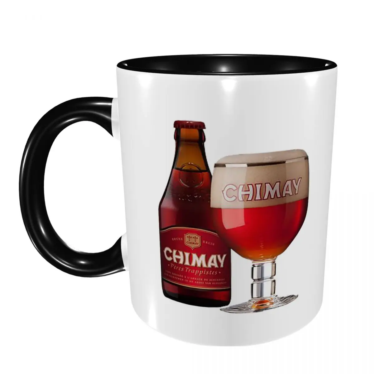 Chimay Logo Mug Funny Ceramic Coffee Cups Tea Mugs Milk Cup Drinkware Gifts for Friends