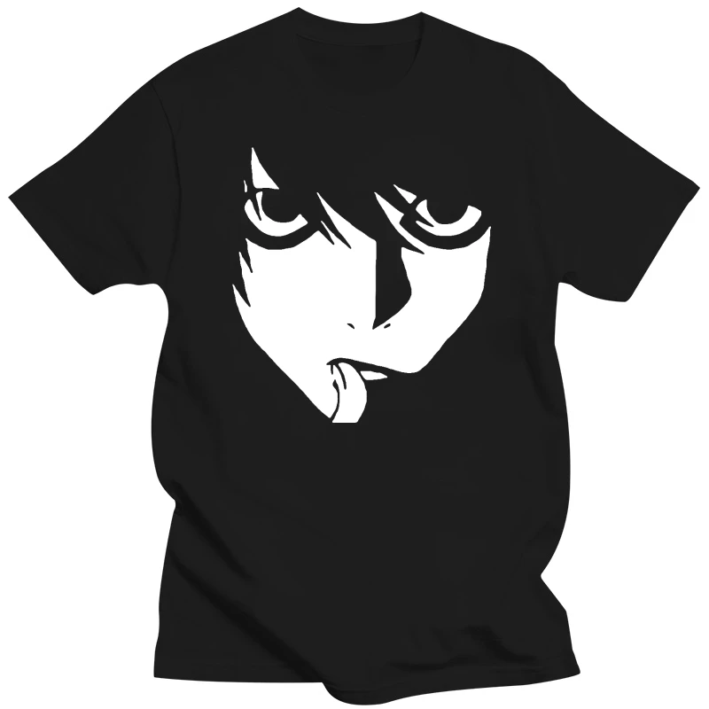 Death Note Inspired T-Shirt Lawliet L Best Detective Anime Fashion Unisex Top 2019 T Shirts For Men Short Sleeve Tee Shirts