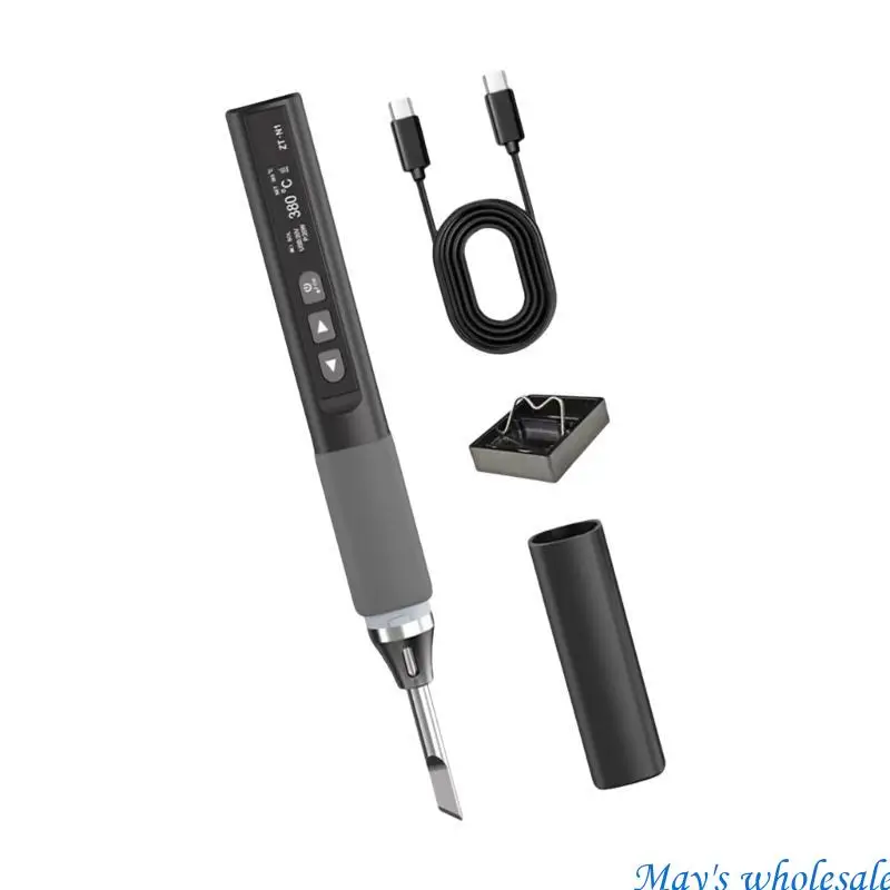 อุณหภูมิที่ปรับได้แบบไร้สายไฟฟ้าแบบไร้สาย 100-450 ℃บัดกรีเหล็ก 448a