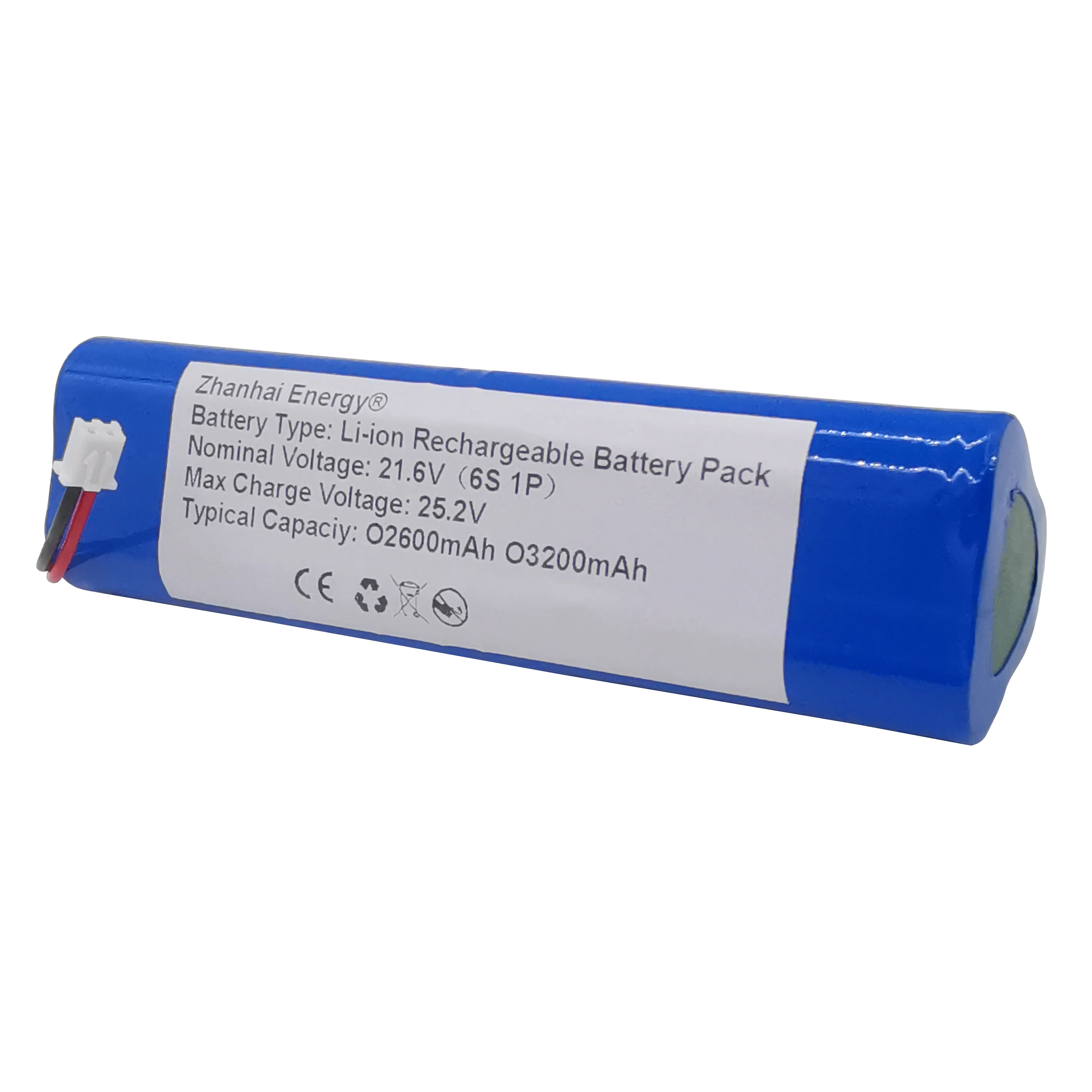 24V 2600mAh 3200mAh Li-Ion Cylindryczny akumulator 6S 1P do pistoletu do masażu DB00STER Lightsaber Zapasowy akumulator Nowy