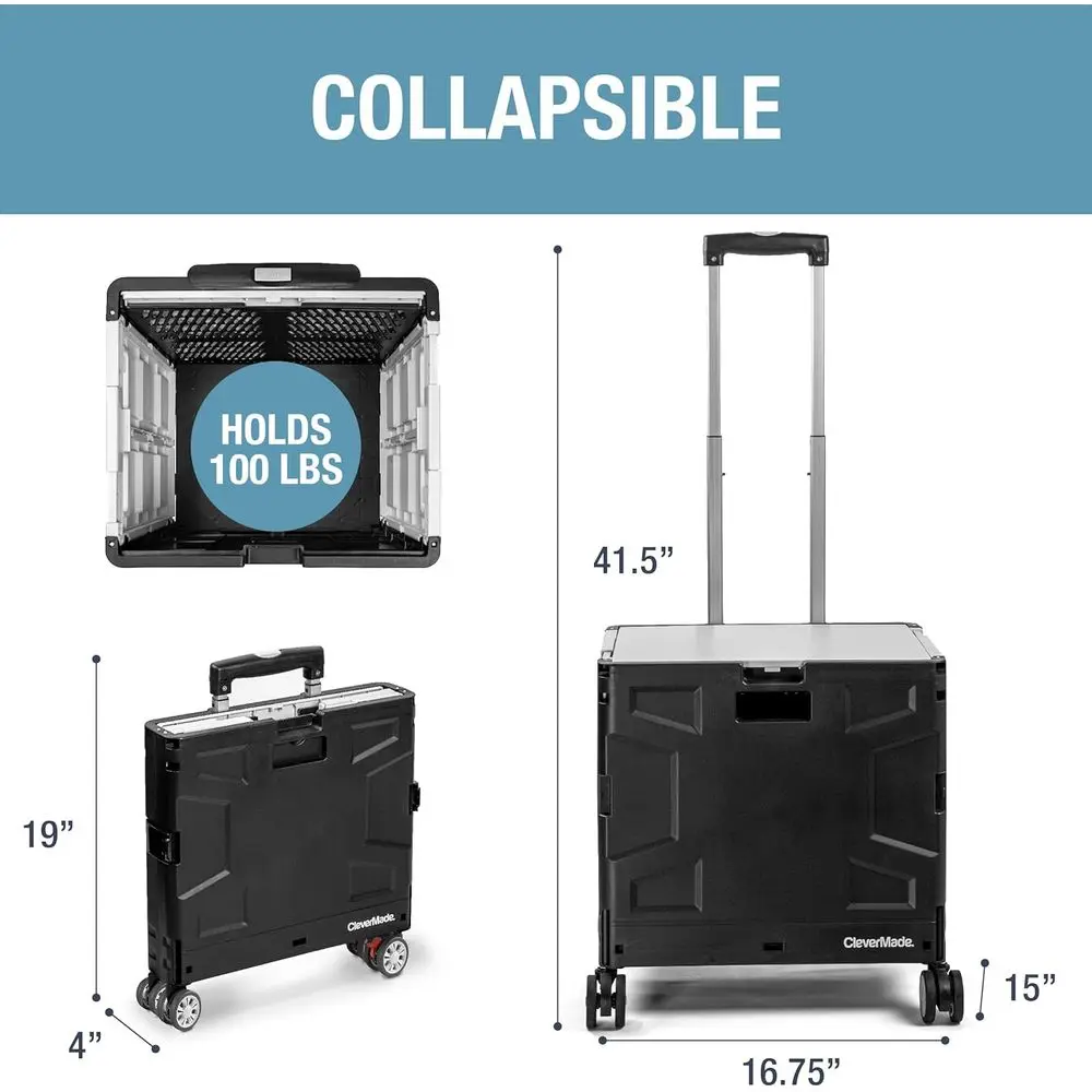 ลังกลิ้งหมุนได้ 4 ล้อพร้อมฝาปิด - ความจุ 55 ลิตร รับน้ำหนักได้ 100 ปอนด์ สีเทาเย็นเพื่อการขนย้ายและจัดเก็บที่ง่ายดาย