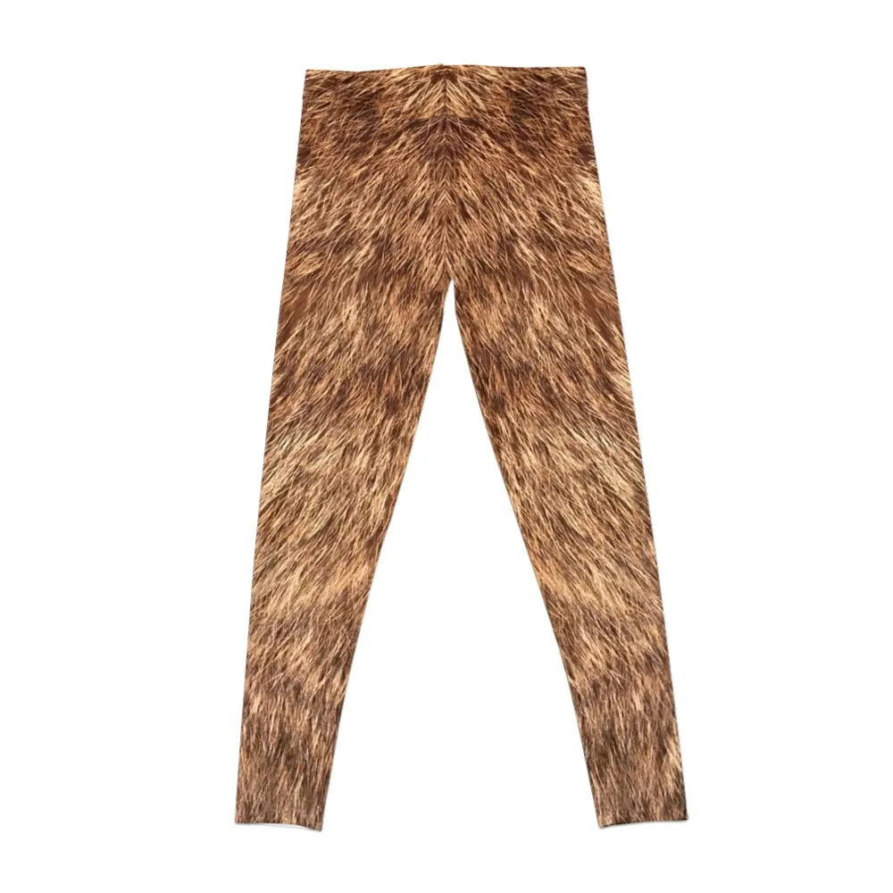 Realistic Plush Kitty Fur Leggings Women's sportswear Women's trousers Womens Leggings