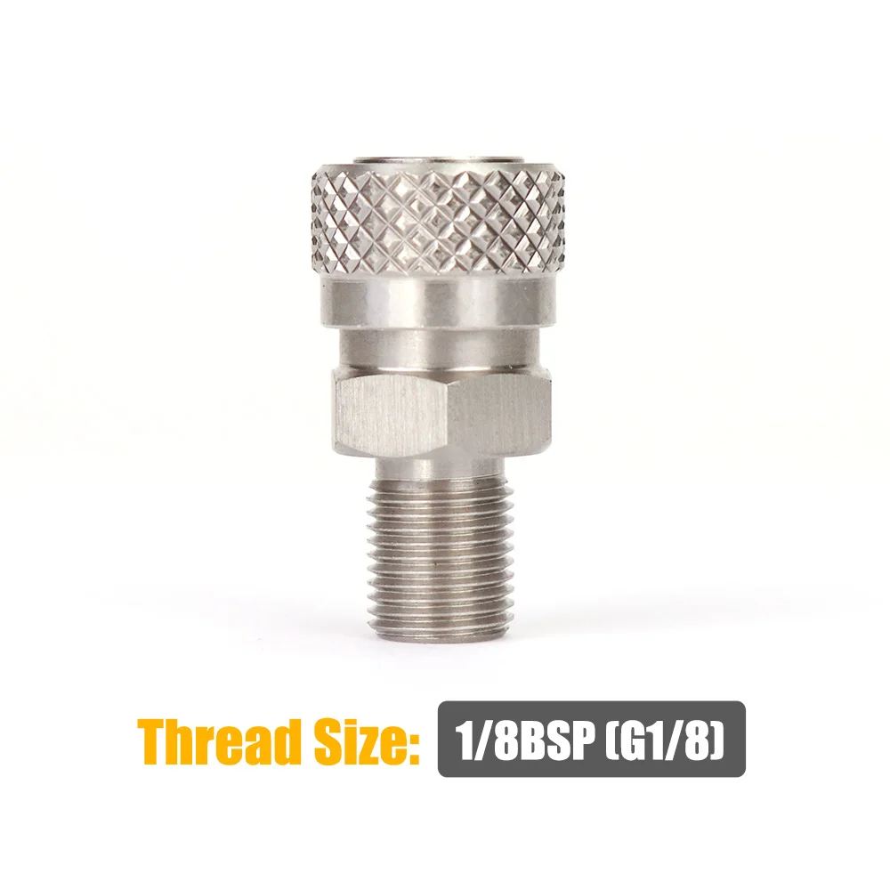 Hochdruck 8MM Foster Quick Disconnect Männlich Weiblich Adapter Füllnippel Blind Plug Gewinde 1/8NPT & 1/8BSP & M10 * 1