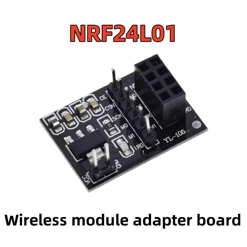 Wireless module adapter board 3.3V with NRF24L01 wireless module for intelligent car robot