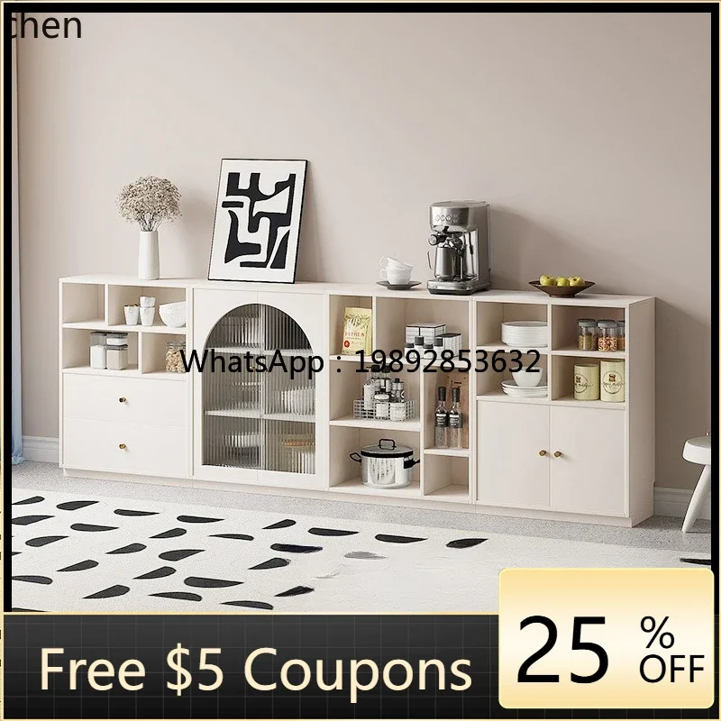 Picture 3: i7   Cream Wind Combination Meal Side Locker Kitchen Storage Tea Coffee Side Cabinet