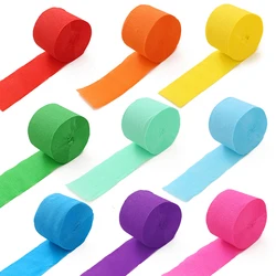 3pcs/set Colored Crepe Paper Birthday Wedding Christmas New Year Halloween Thanksgiving Kindergarten Party Backdrop Decoration