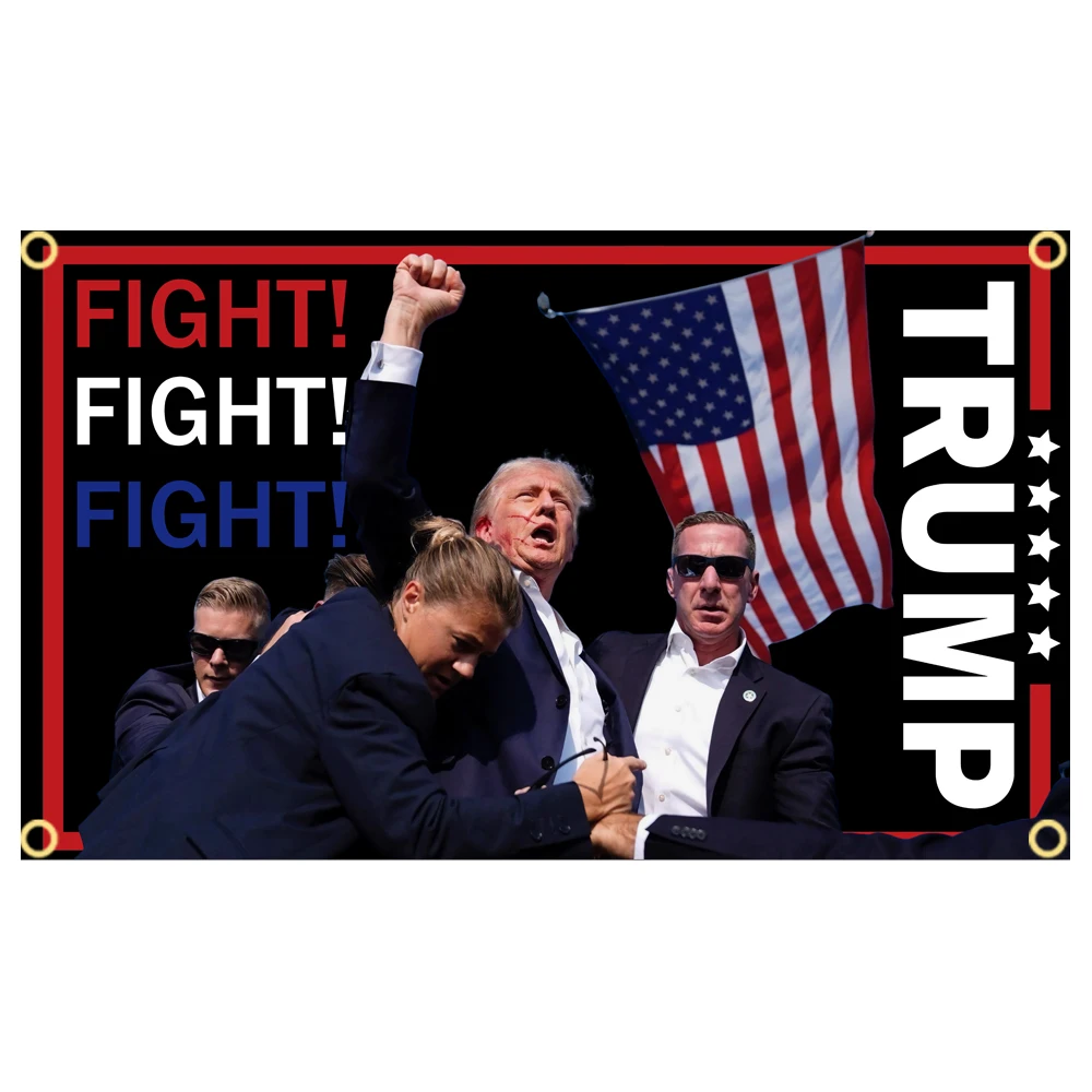 

\ Trump Fight 2024 Take American Great Again Flag Polyester Printed Banner Tapestry 3×5FT