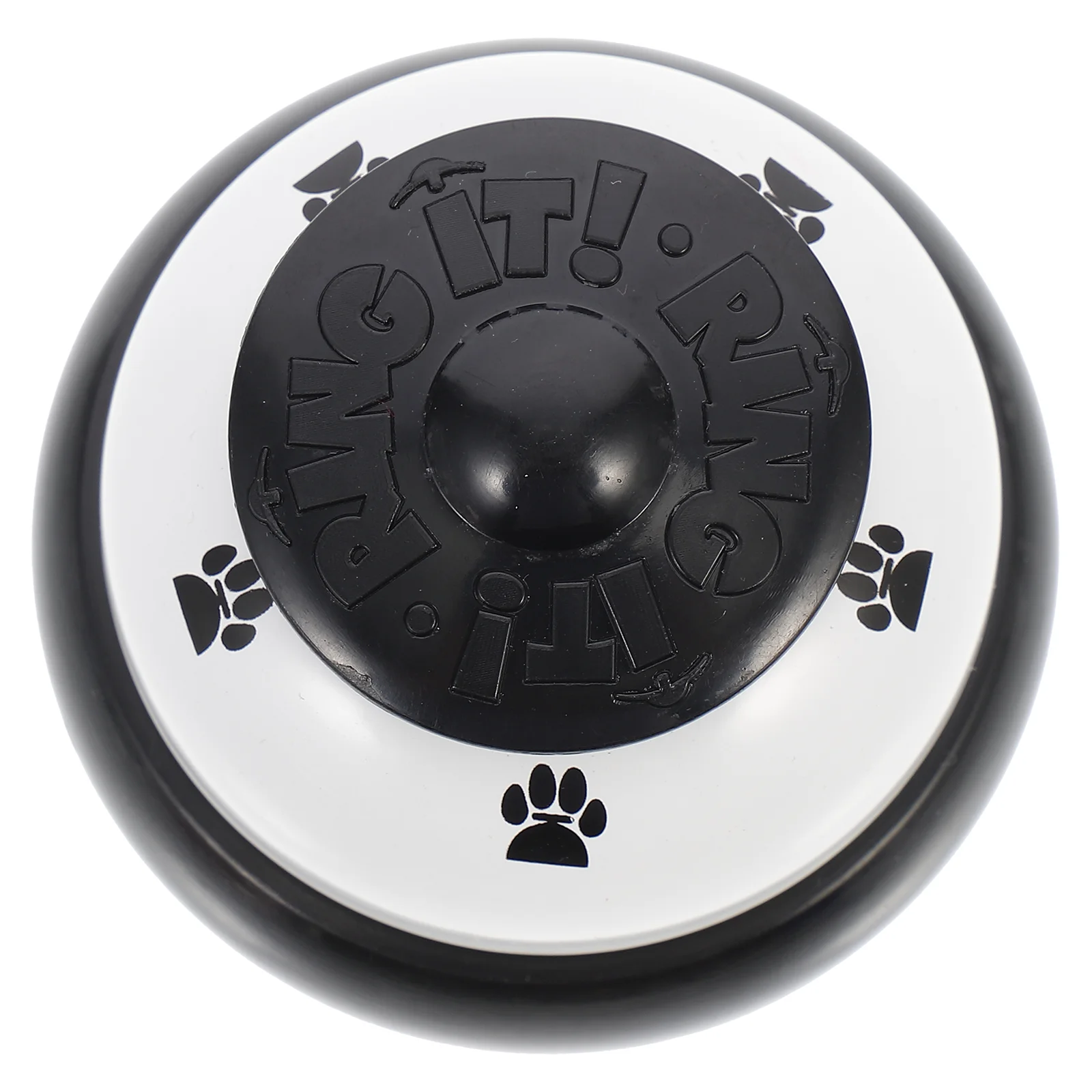 

Intelligence Toy Press Puppy Potty Training Metal Dog Door White Black Rubber Base Anti Fall Floor Teach Pet